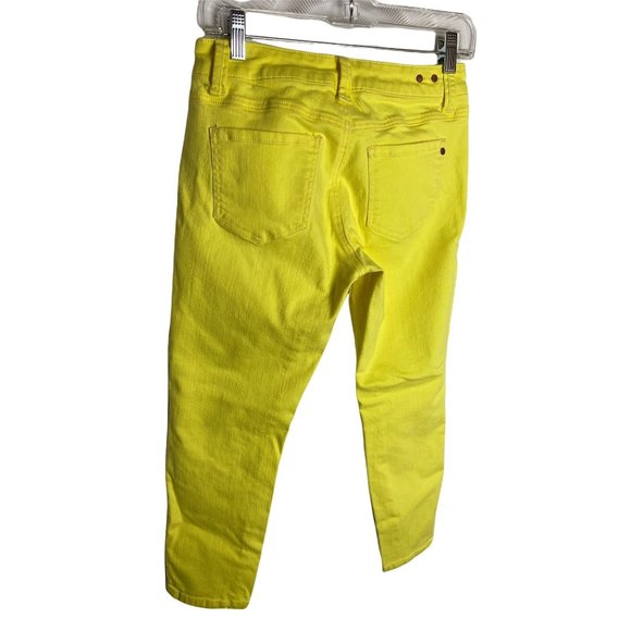 Cabi Cropped Jeans Women's Pants Size 2 Yellow - Picture 2 of 5